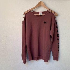 Pink Distressed Sweatshirt